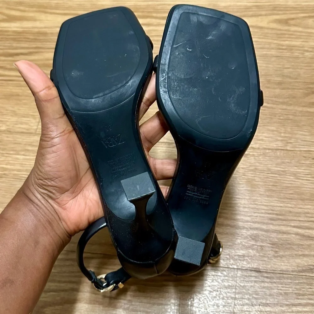 ZARA Black Sandals - Picture 6 of 13